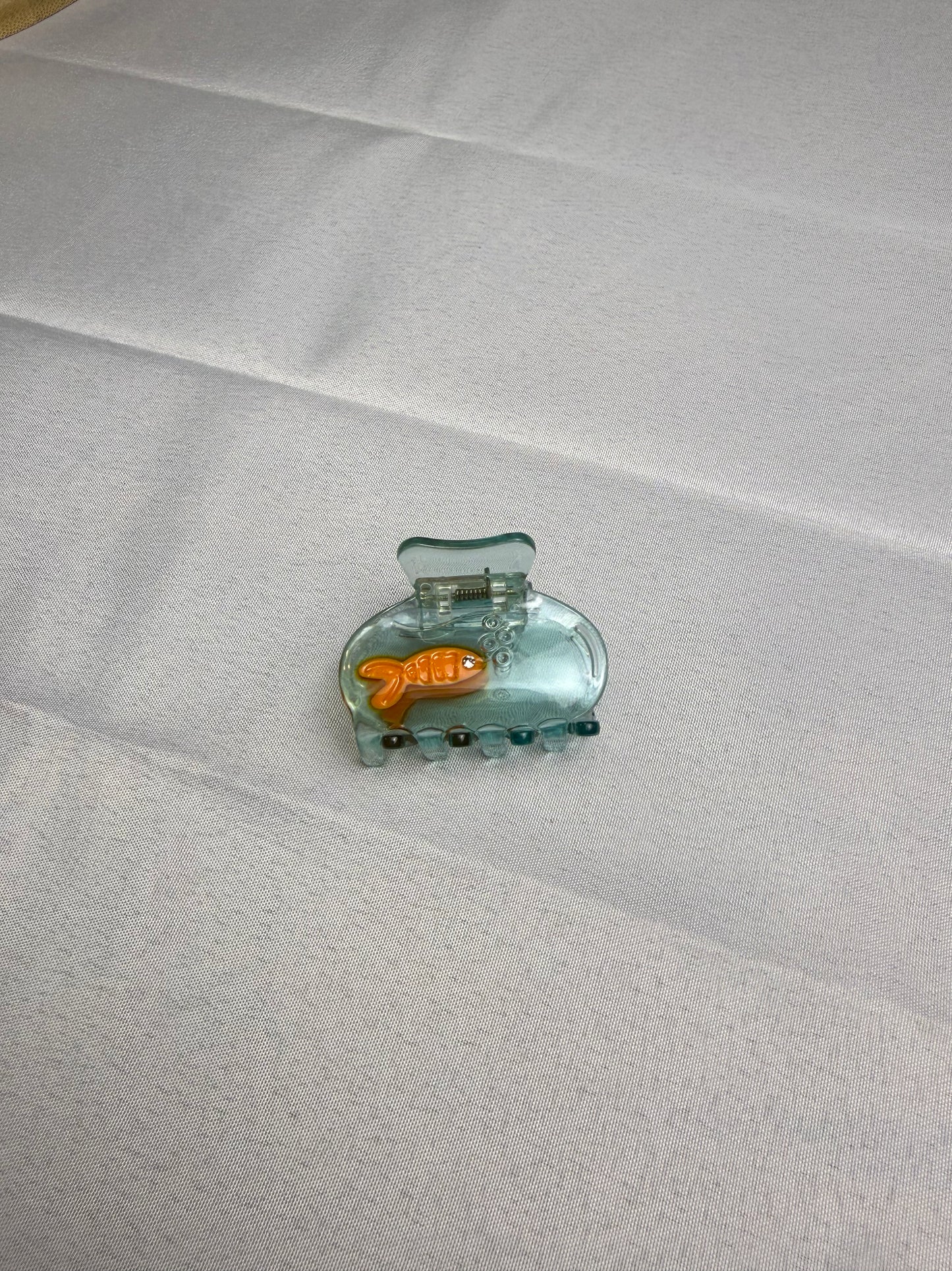 Mini Fish Bowl Hair Clip