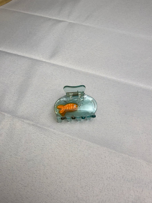 Mini Fish Bowl Hair Clip