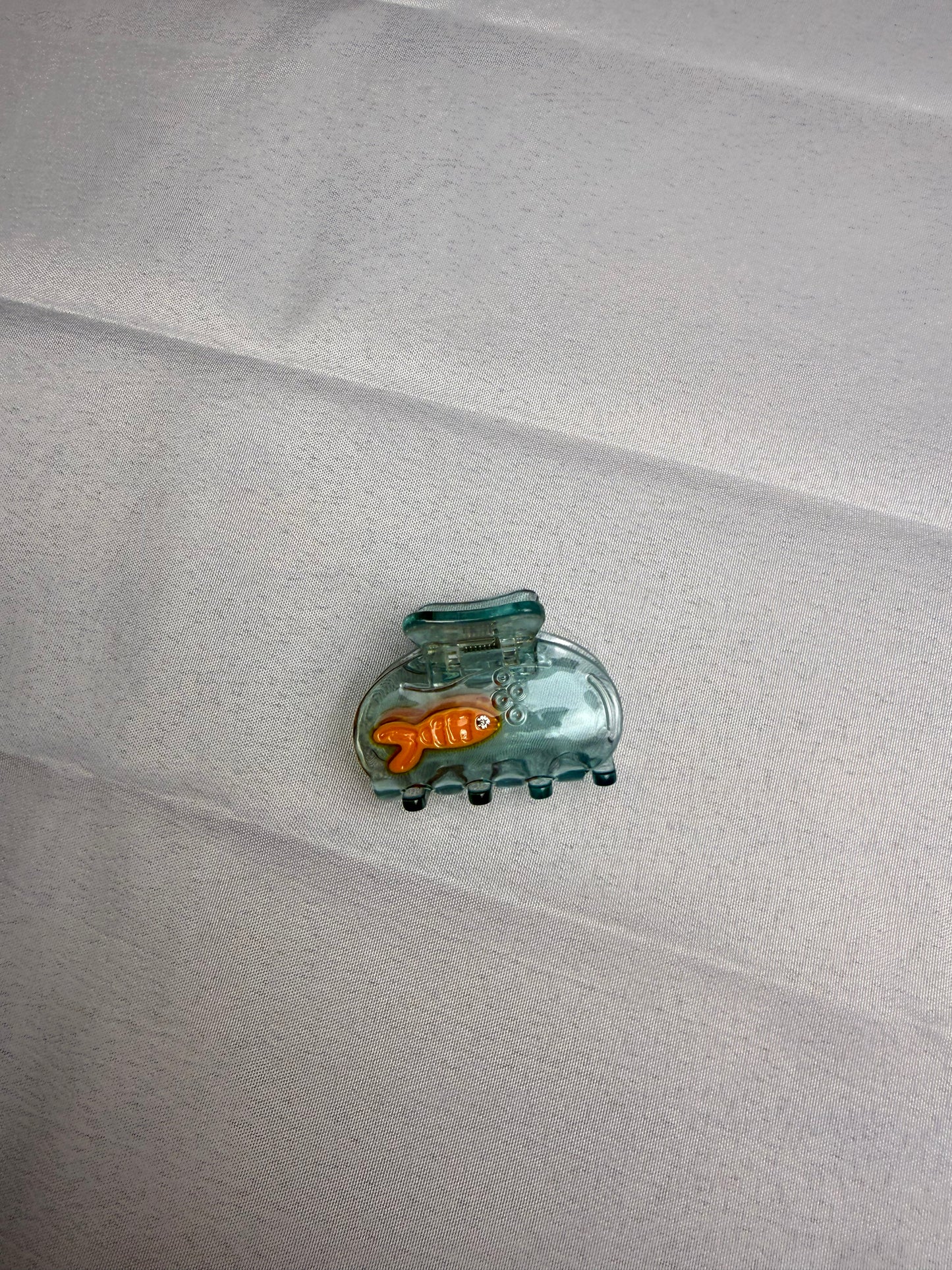 Mini Fish Bowl Hair Clip