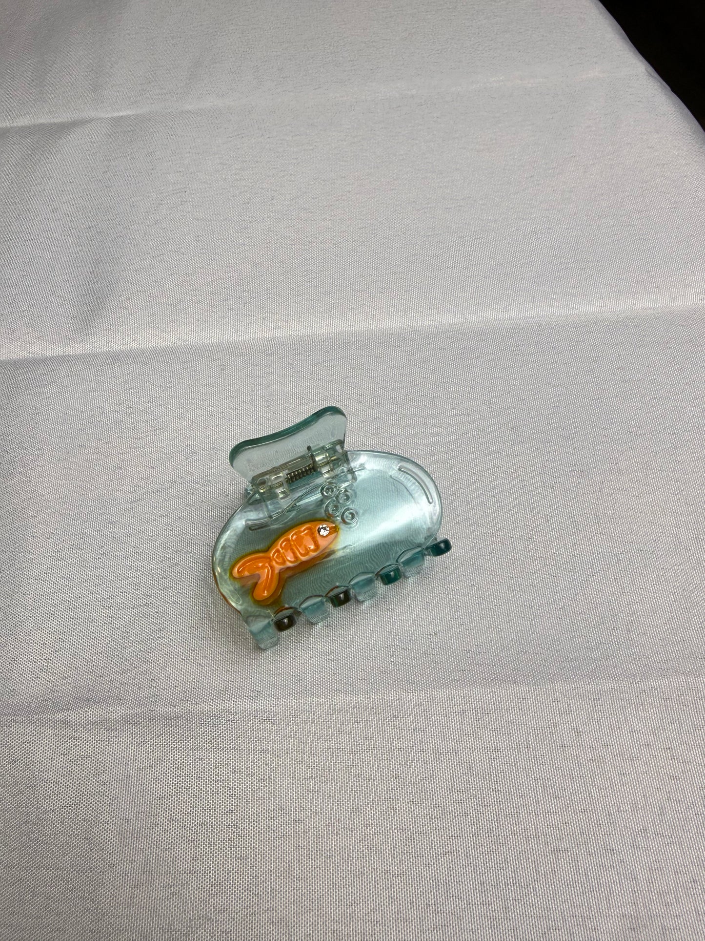 Mini Fish Bowl Hair Clip