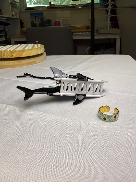 Tiger Shark Hair Clip