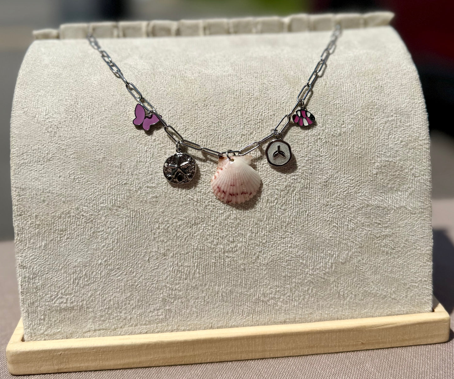 The Charmed Necklace- Coastal Silver Daydream