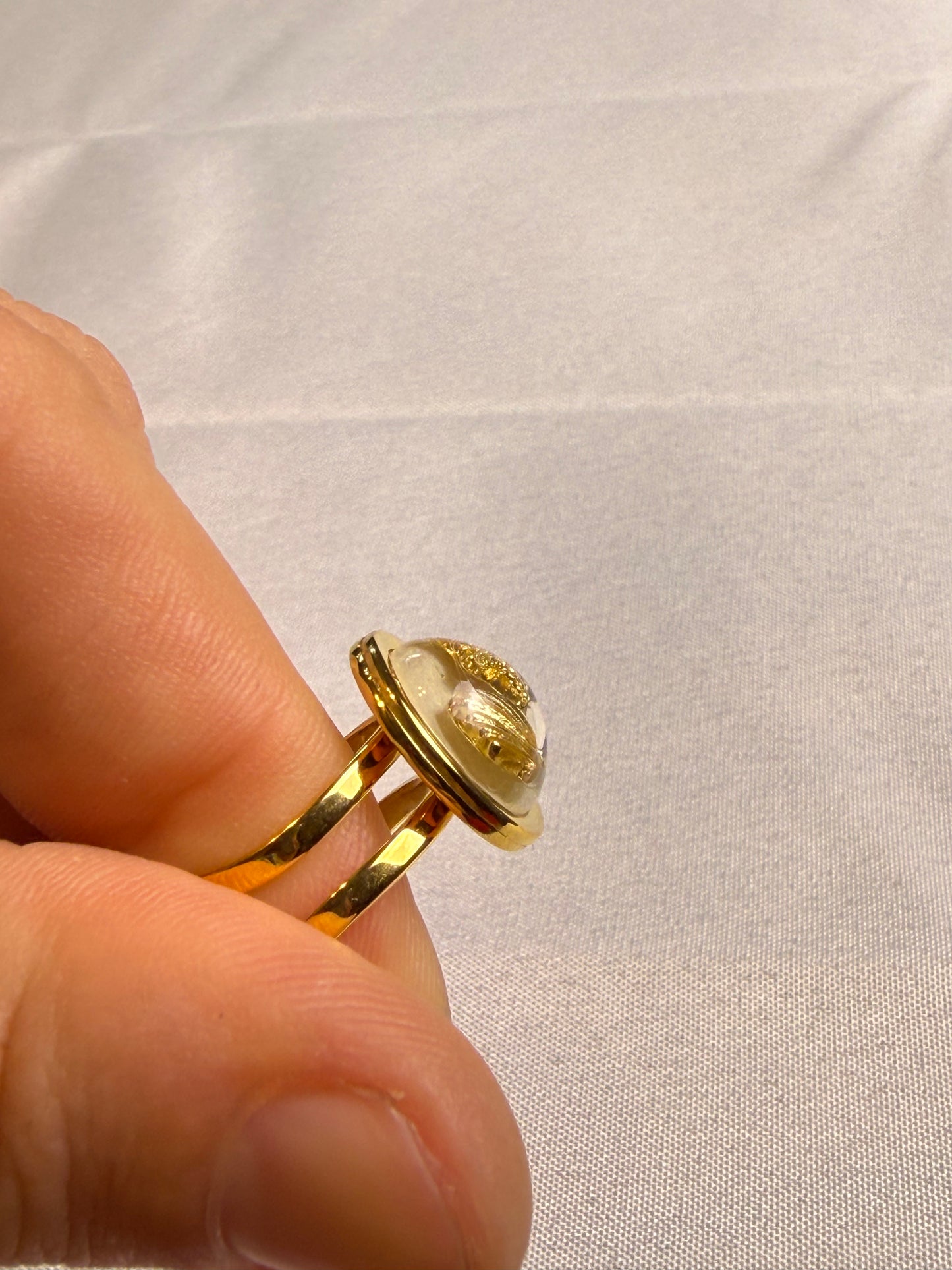 Beach Snowglobe Ring