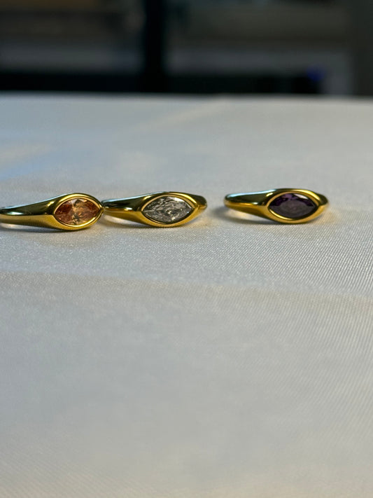 East West Ring - Various Colors