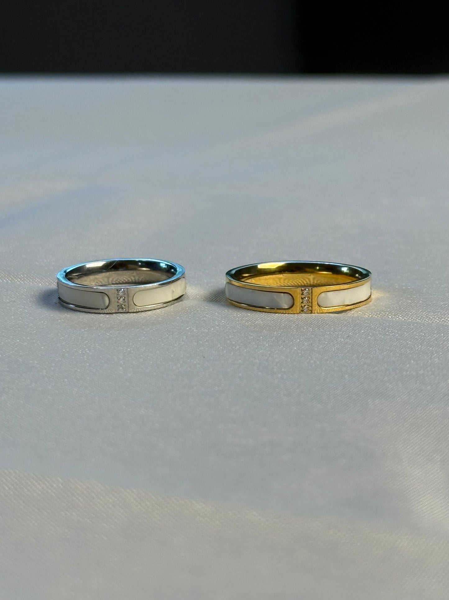Still Water Ring in Silver + Gold