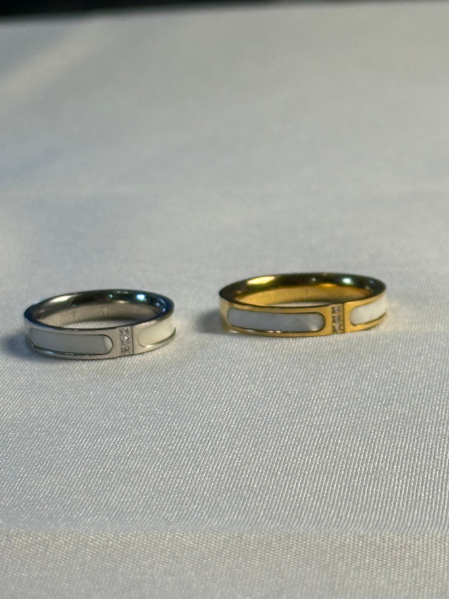 Still Water Ring in Silver + Gold