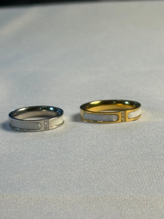Still Water Ring in Silver + Gold