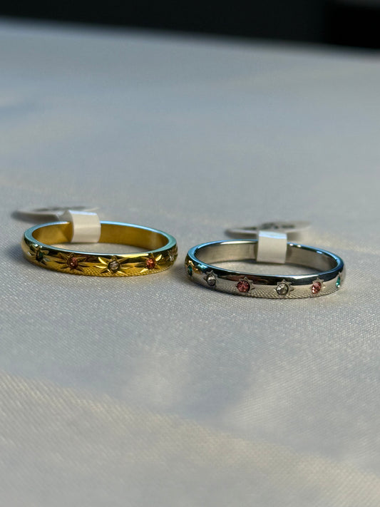 Starlume Ring in Silver + Gold