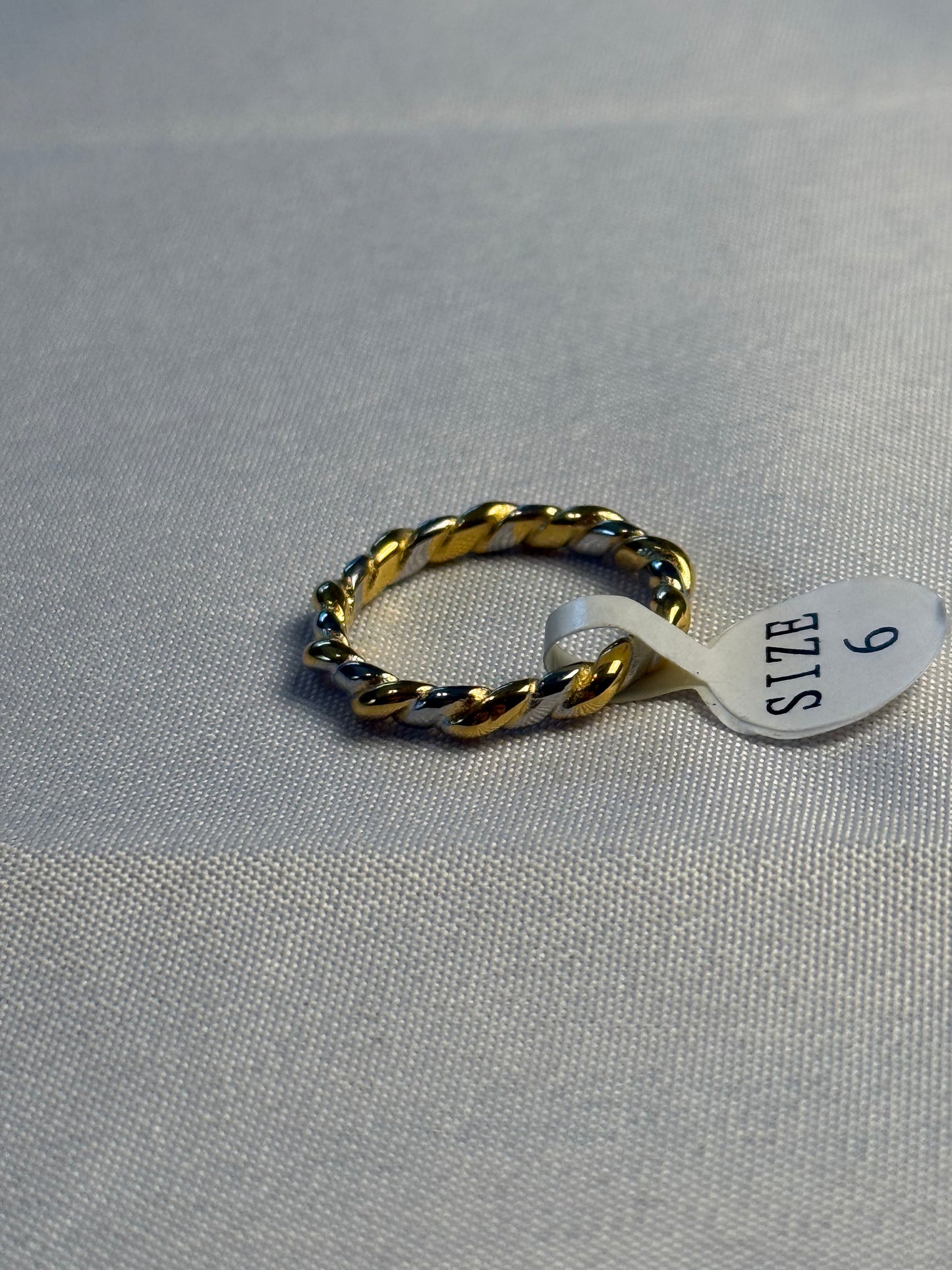 Two Toned Twist Ring