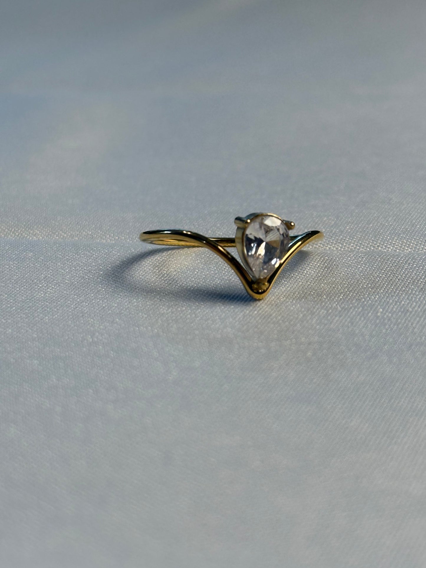 Inverted Diamond Ring
