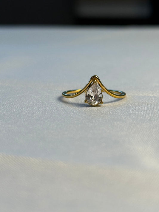 Inverted Diamond Ring
