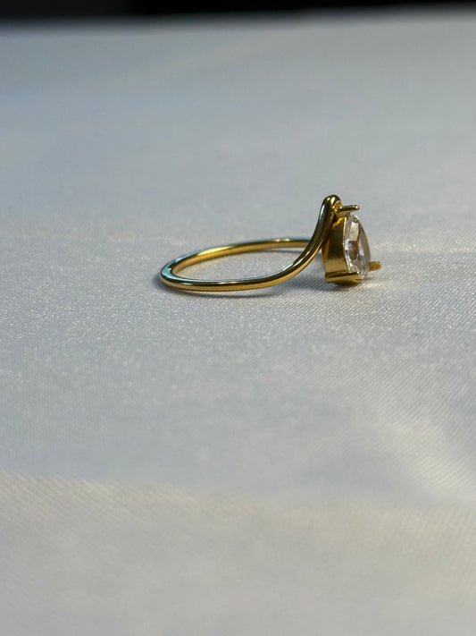 Inverted Diamond Ring