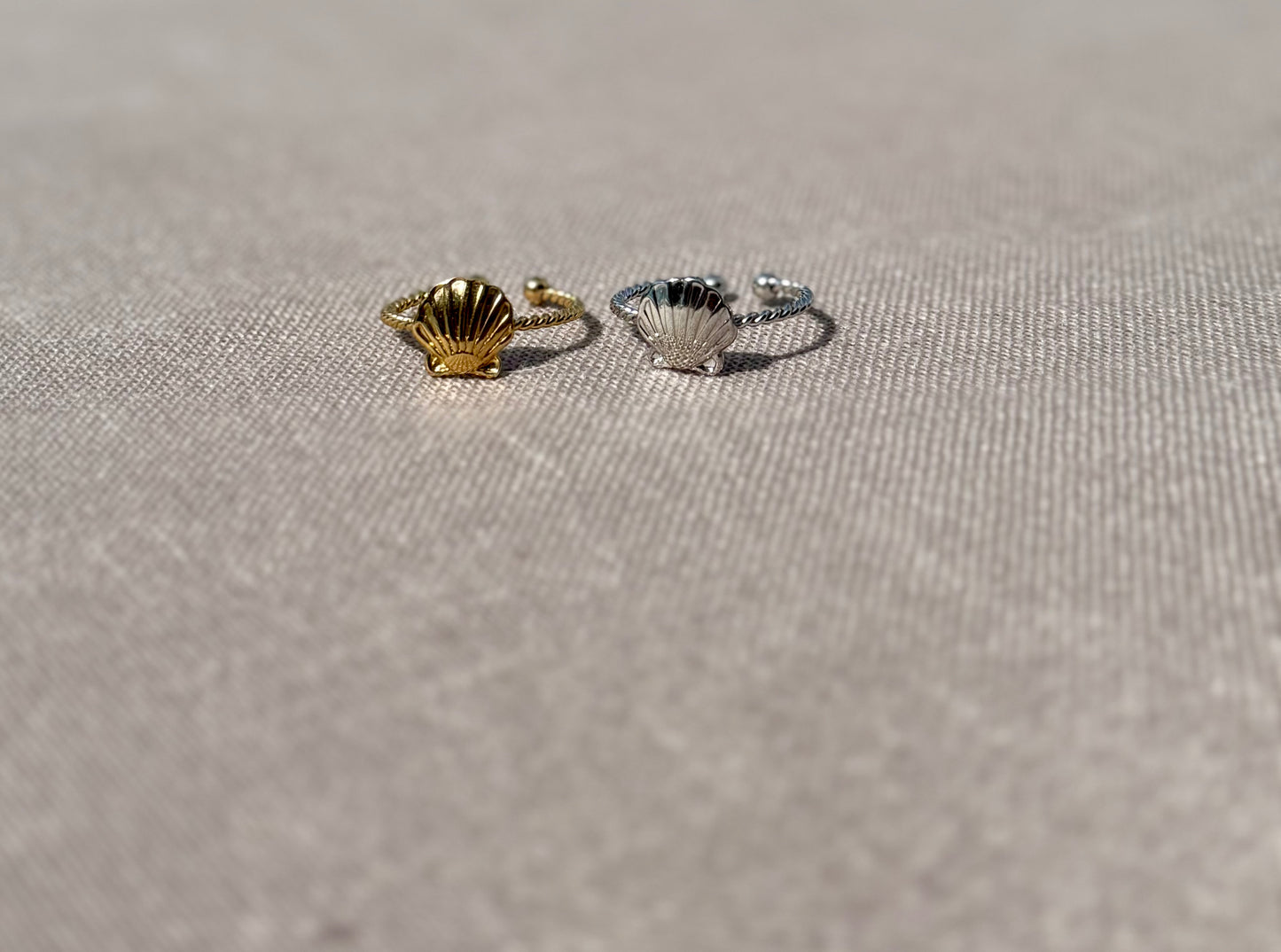 Seashell Twist Ring