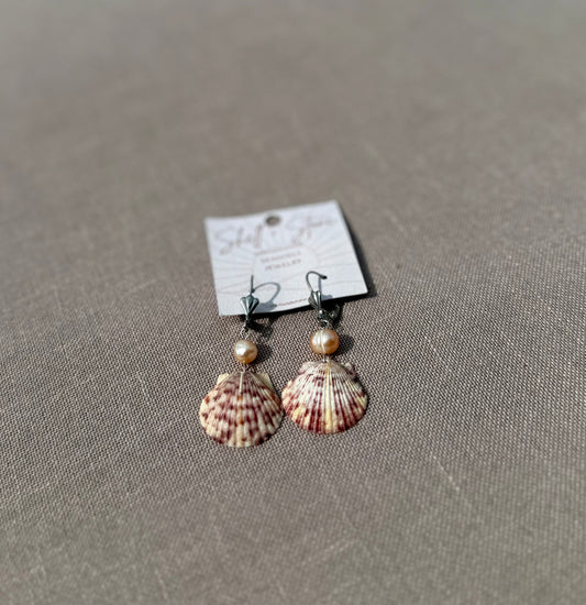 Driftwood Shell Blush Earrings