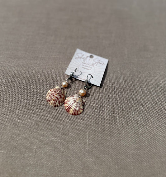 Driftwood Shell Blush Earrings