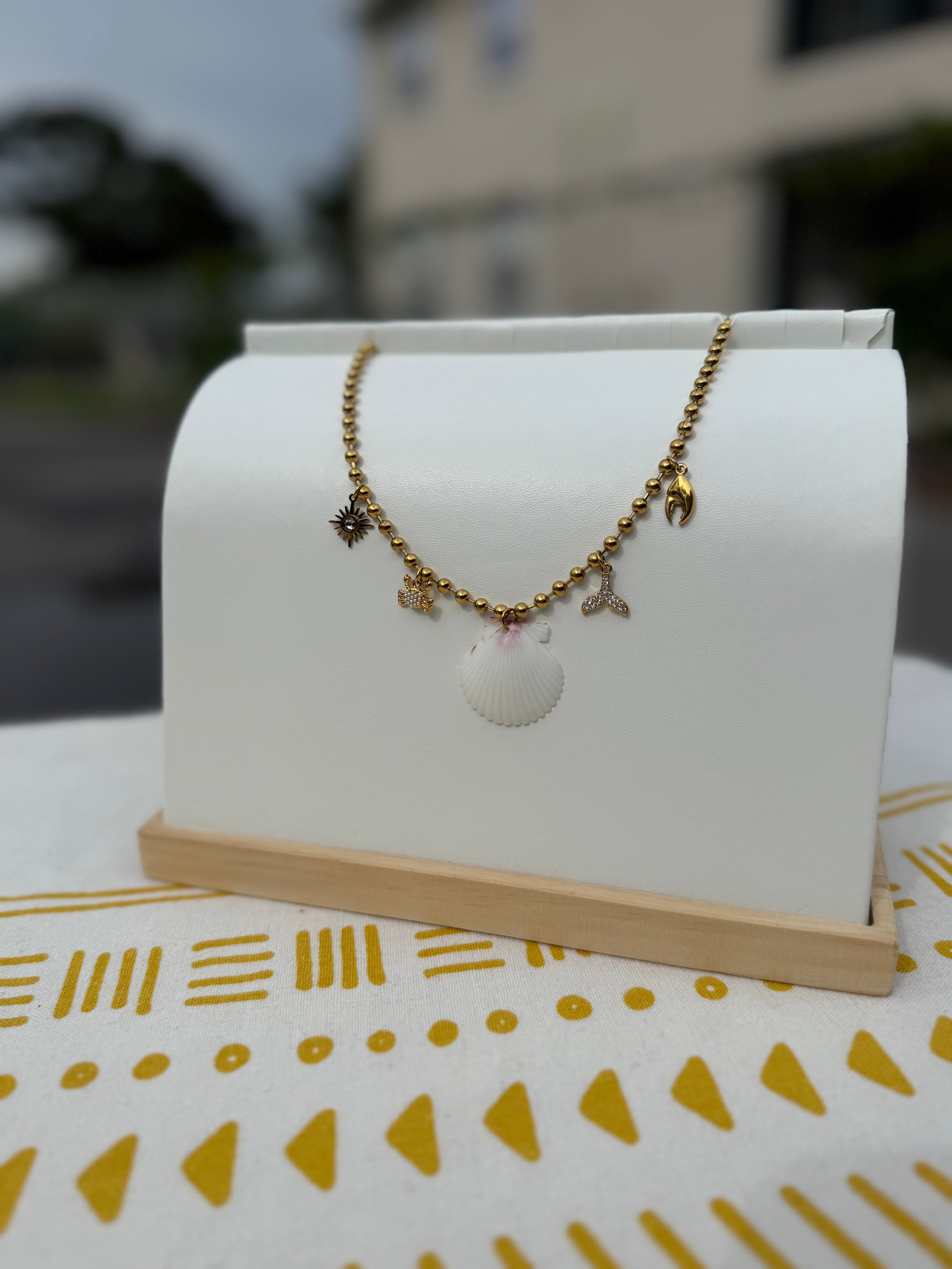 The Charmed Necklace — Seashell Guardian Edition – Shell + Stone
