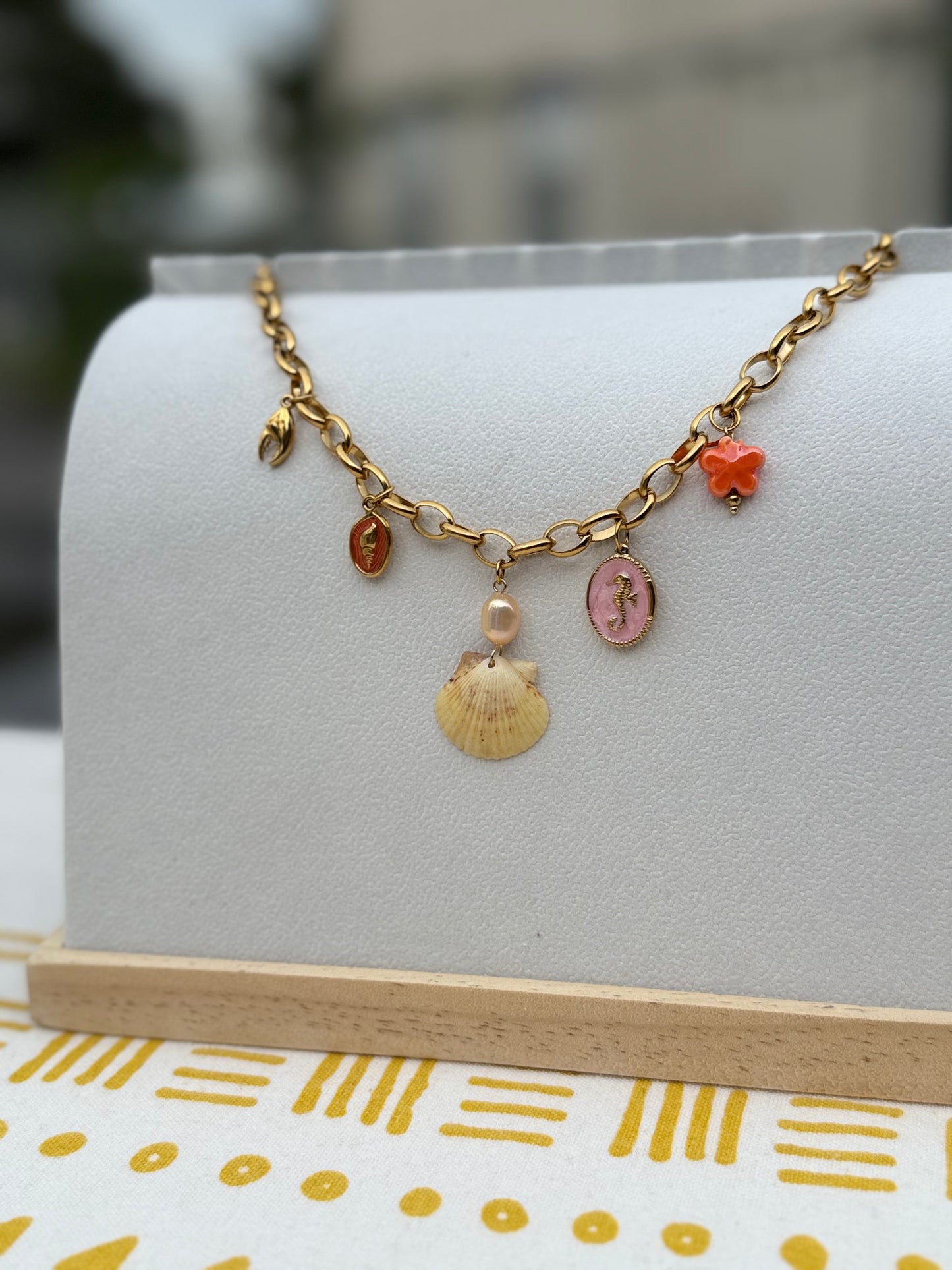 The Charmed Necklace —  Coral Bloom Edition