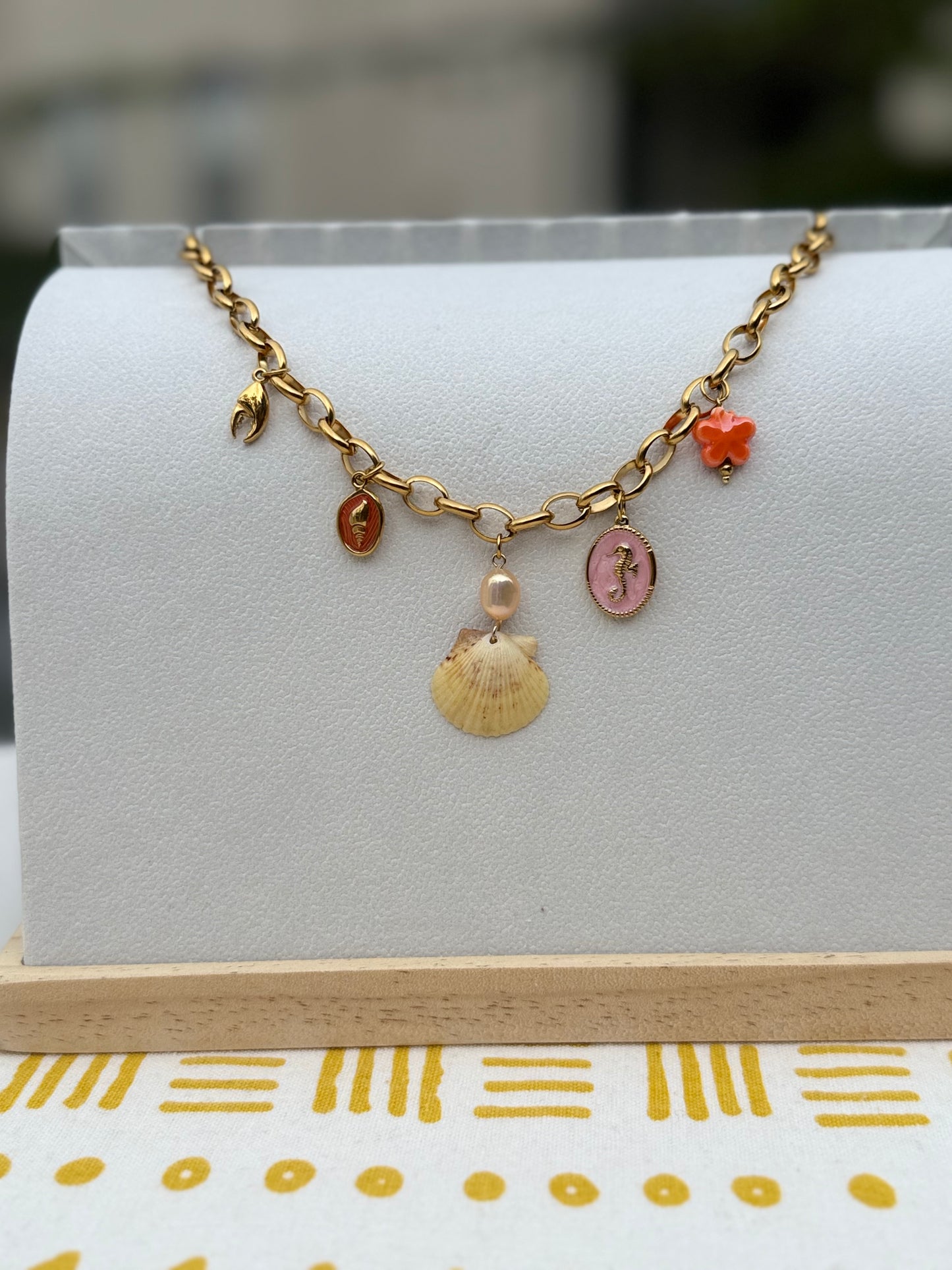 The Charmed Necklace —  Coral Bloom Edition