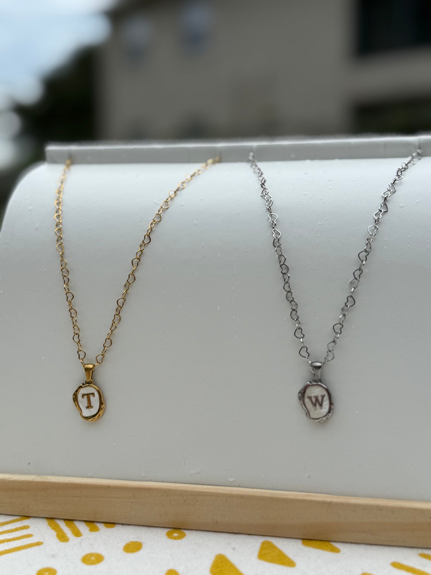 The Seaside Initial Necklace - Lover Chain Edition