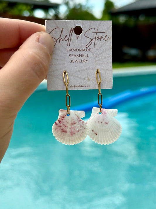 Coastal Link Seashell Studs