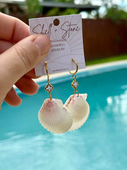 Blush Shell Studs