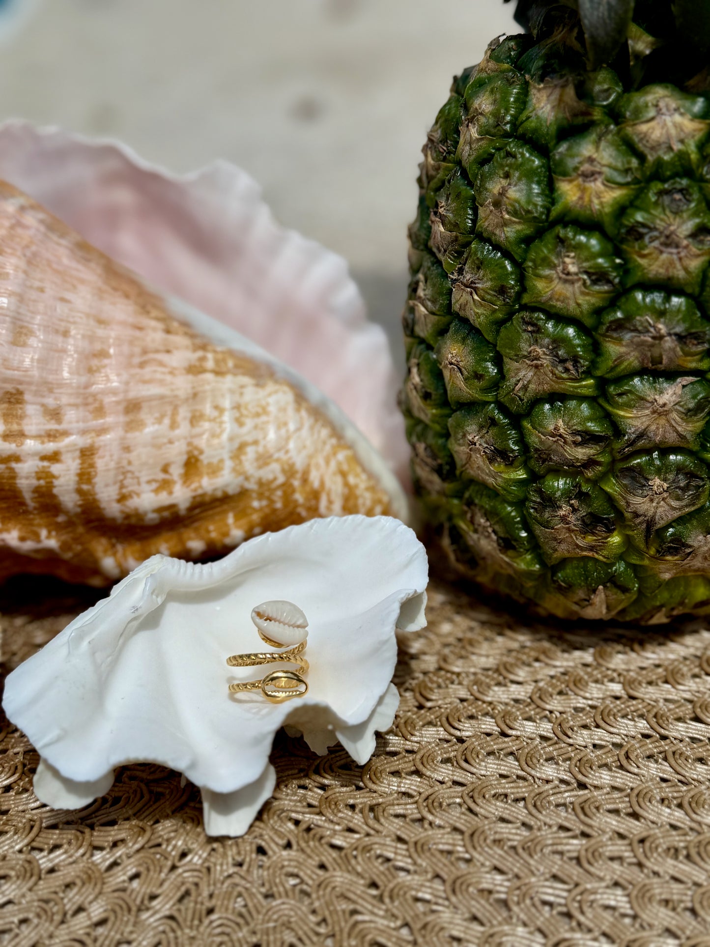 Sandsong Cowrie Ring