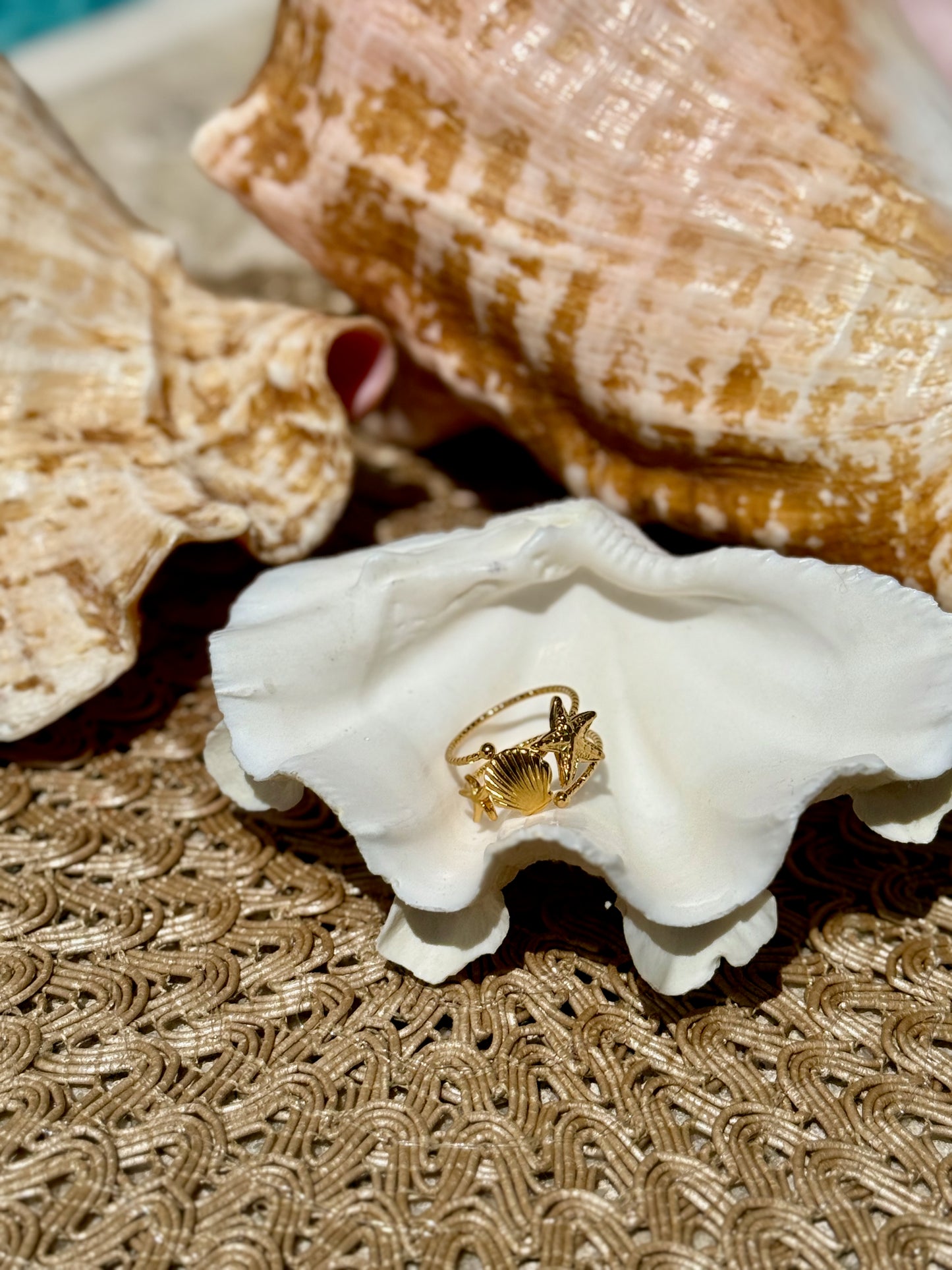 Stars + Shells Ring