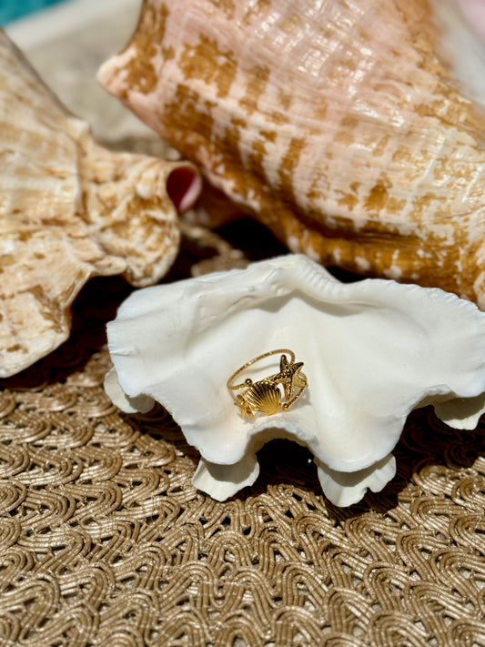 Stars + Shells Ring