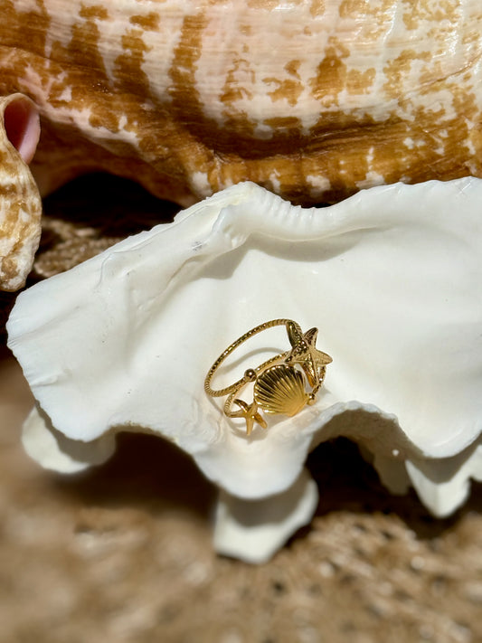 Stars + Shells Ring