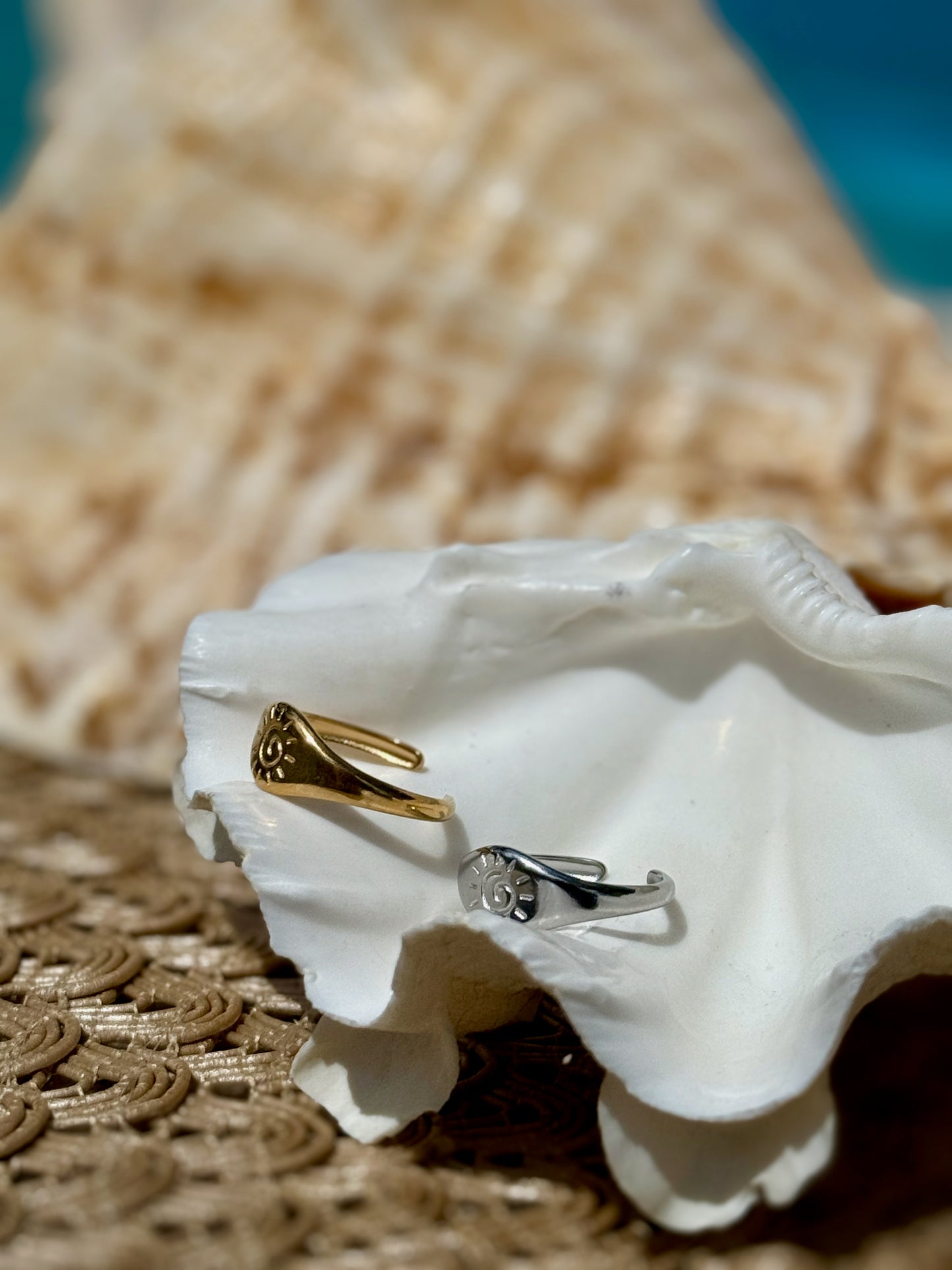 Brisa Ring in Silver + Gold