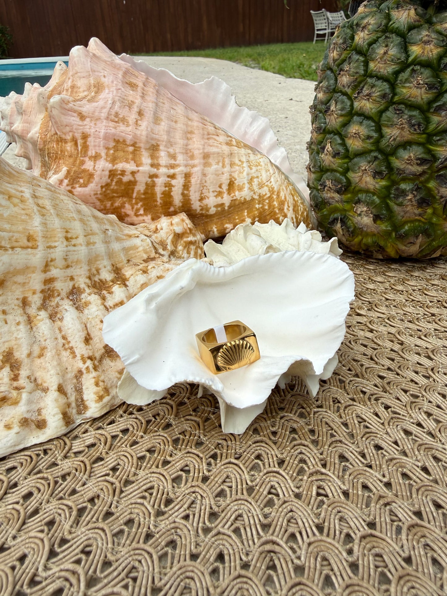 Golden Shoreline Ring