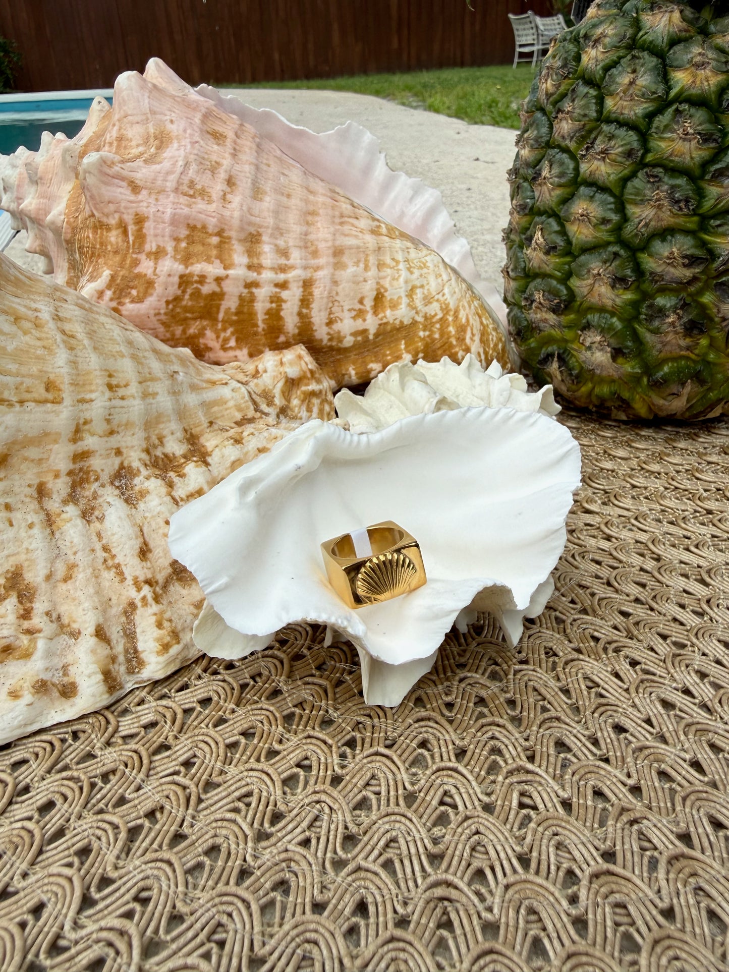 Golden Shoreline Ring