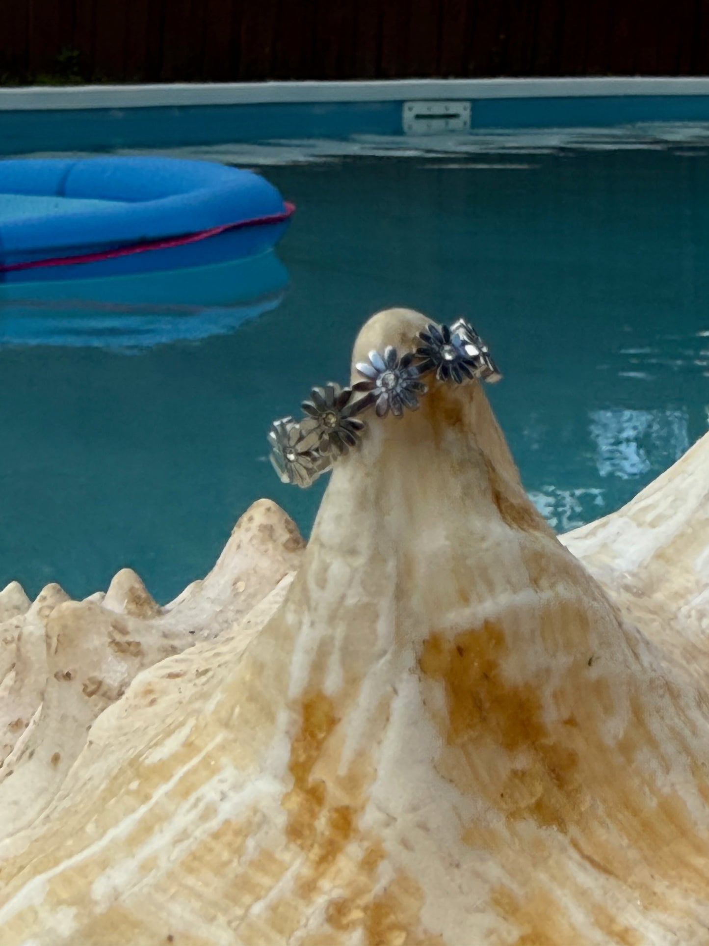 Coastal Daisy Ring in Silver + Gold