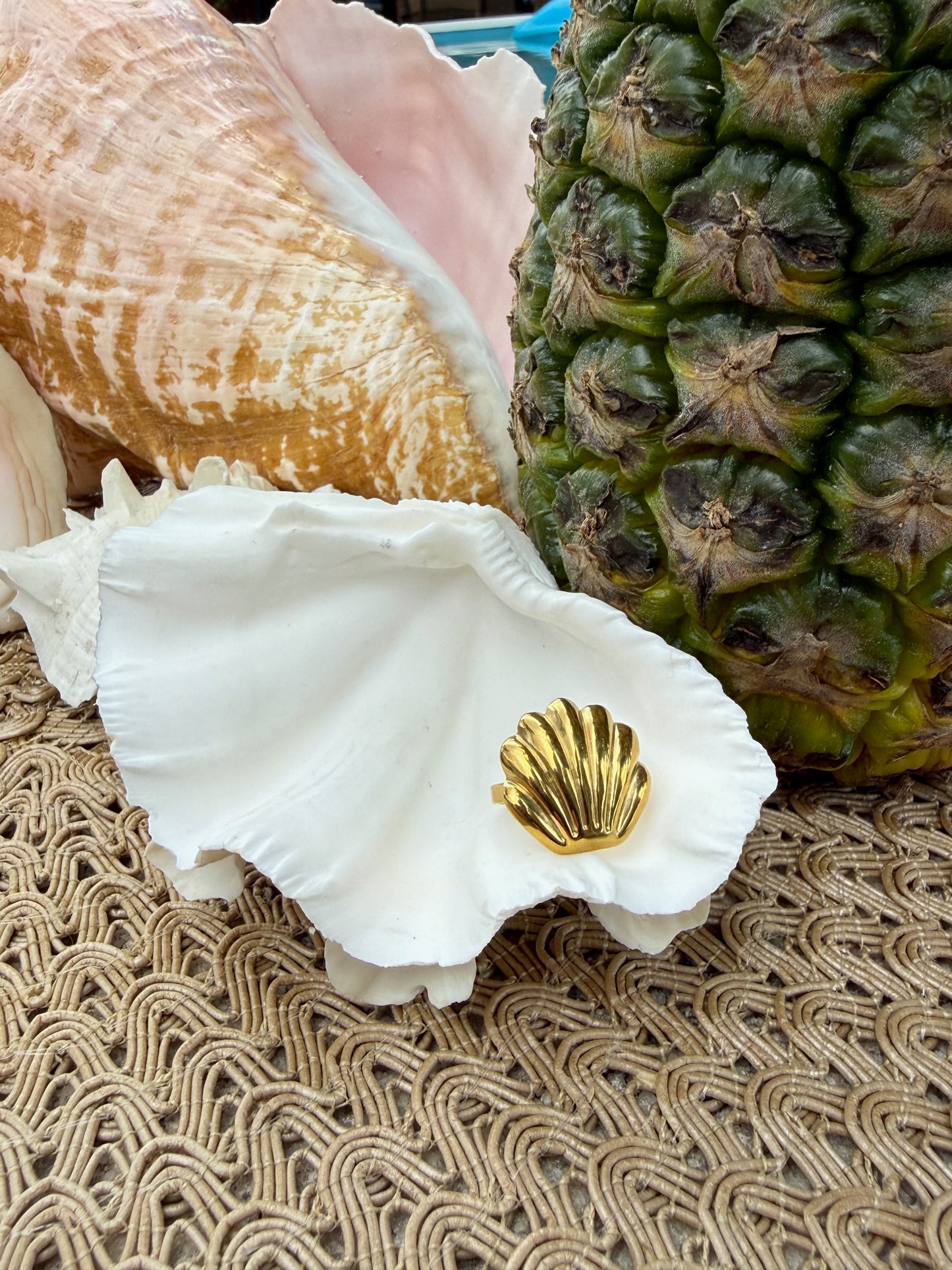 Coralie Ring in Silver + Gold