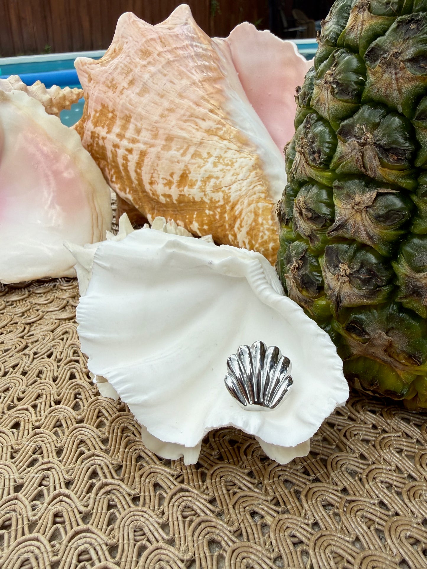 Coralie Ring in Silver + Gold