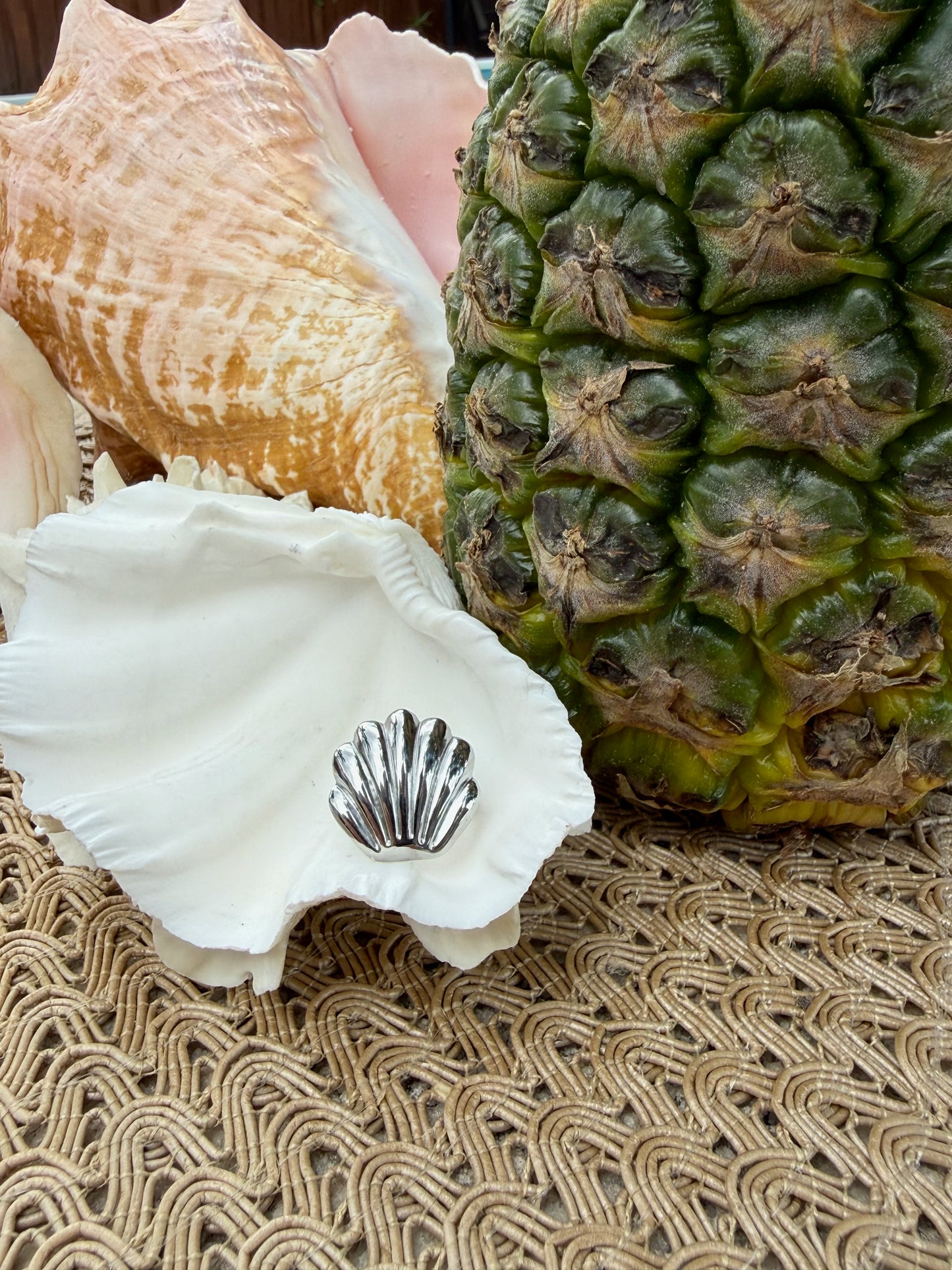 Coralie Ring in Silver + Gold