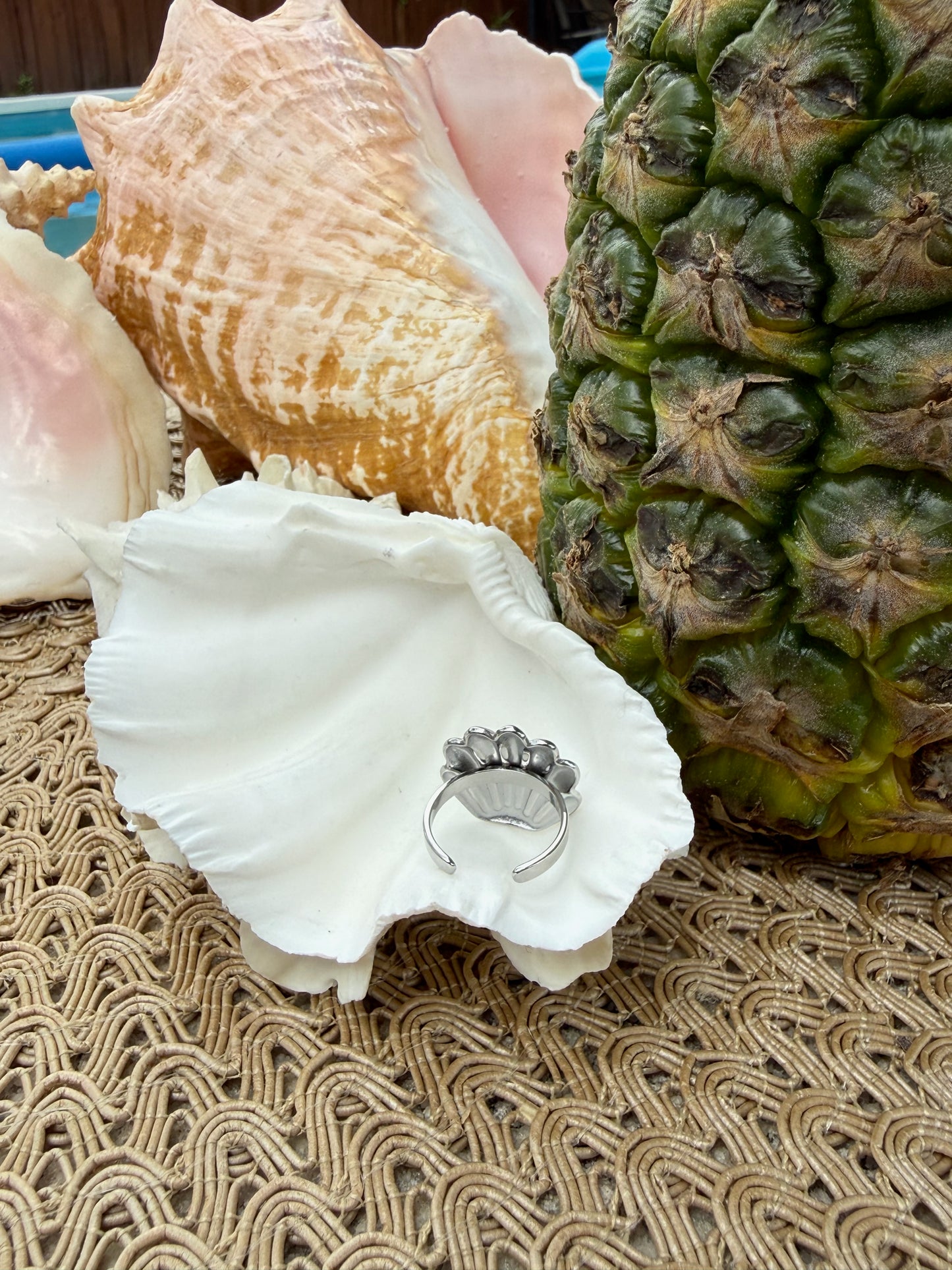 Coralie Ring in Silver + Gold