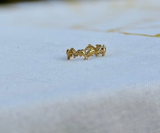 Dolphin Band Ring
