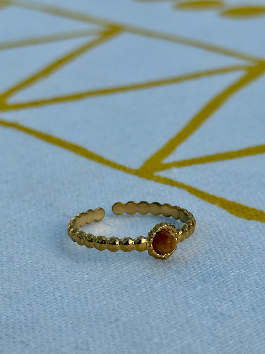 Dainty Tigers Eye Ring